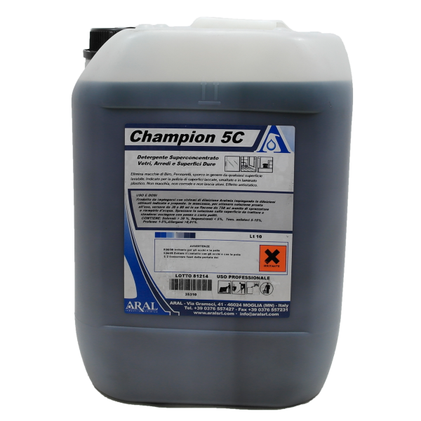 Բազմաֆունկցիոնալ մաքրող և փայլ տվող միջոց CHAMPION 5C 10 լ.
