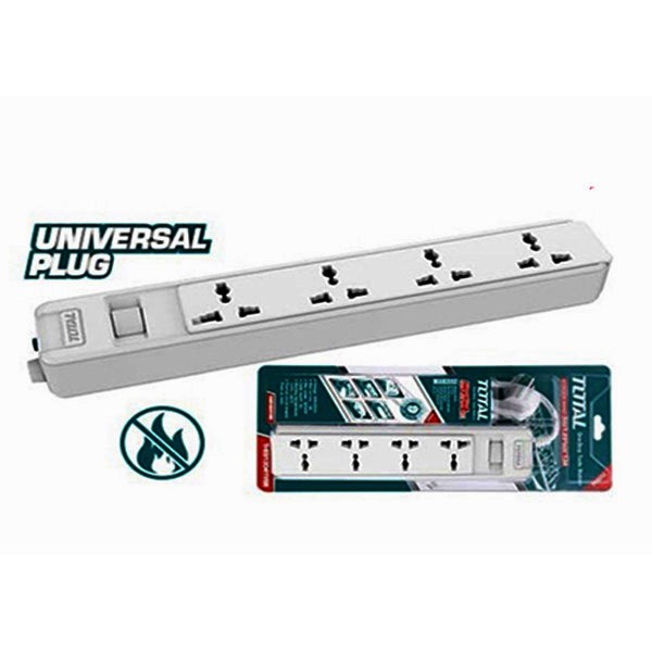 Երկարացման լար Total Tools, 4 վարդակ 3 մ THES23042V Երկարացման լար Total Tools, 4 վարդակ 3 մ THES23042V