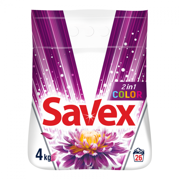 Լվացքի փոշի Savex 2in1 Color 4 կգ. Լվացքի փոշի Savex 2in1 Color 4 կգ.
