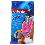Ձեռնոցներ տնտեսական Vileda Sensitive 1 զույգ, չափ M