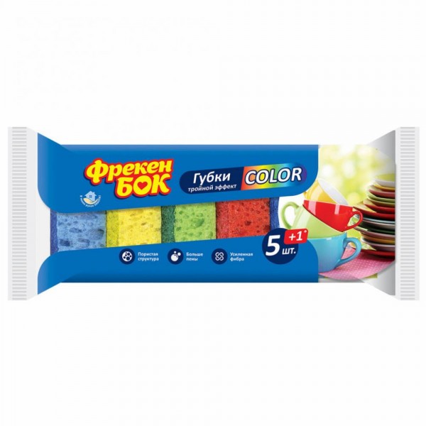 Խոհանոցային սպունգ Фрекен Бок Color 5+1 Խոհանոցային սպունգ Фрекен Бок Color 5+1