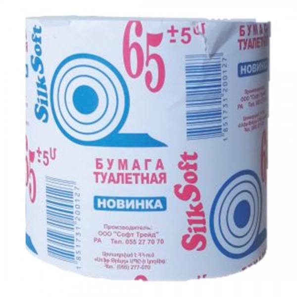 Զուգարանի թուղթ Silk Soft 65 մ միաշերտ