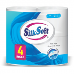 Զուգարանի թուղթ Silk Soft եռաշերտ 4 հատ